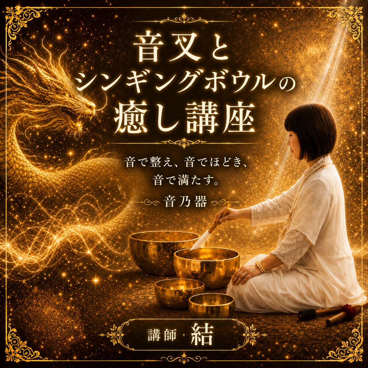 音叉とシンギングボウルの癒し講座